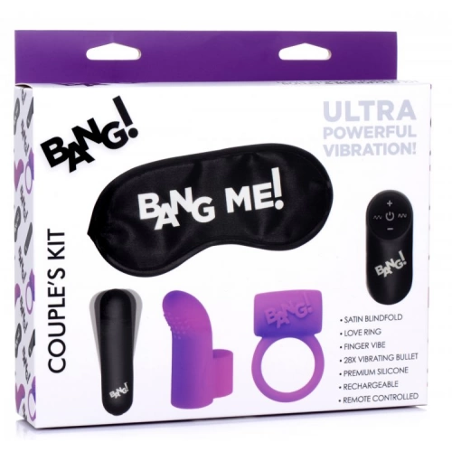 Комплект секс играчки с презаредим вибратор Bang! Couple's Kit [9]