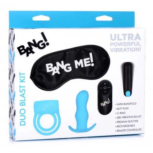 Комплект секс играчки с презаредим вибратор Bang! Duo Blast Kit [6]