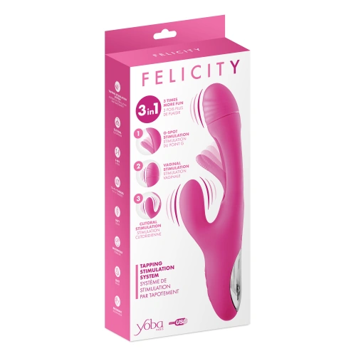 Рабит вибратор за тройна стимулация Felicity [4]
