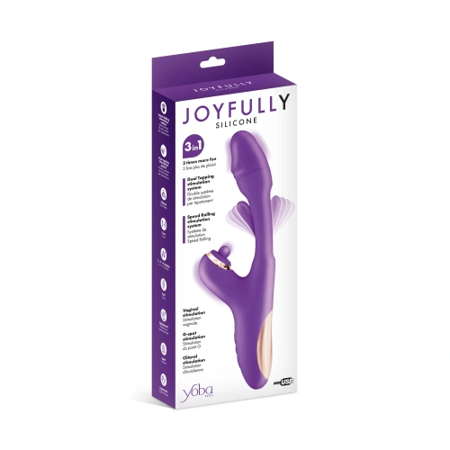 Рабит вибратор за тройна стимулация Yoba Joyfully [3]
