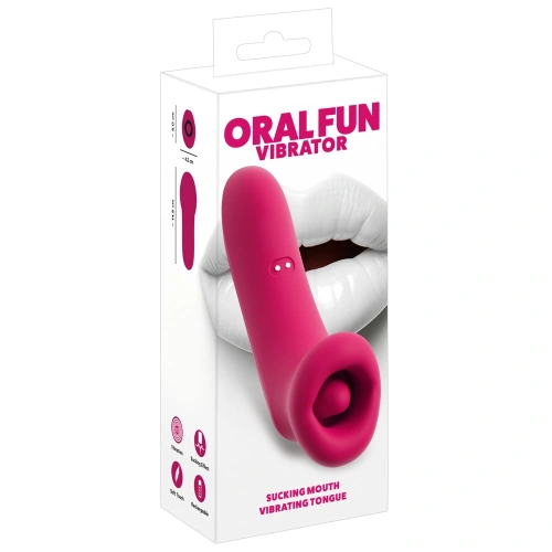 Засмукващ вибриращ клиторстимулатор Oral Fun [9]