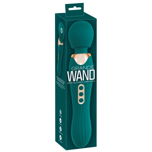 Мощен презаредим масажор от силикон Grande Wand [6]