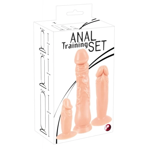 Комплект 3 броя реалистични дилда Anal Training Set [6]