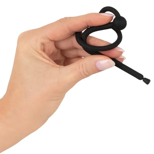 Уретрален разширител със стопер и пенис пръстен Penis Plug [5]