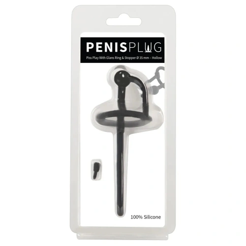 Уретрален разширител със стопер и пенис пръстен Penis Plug [6]