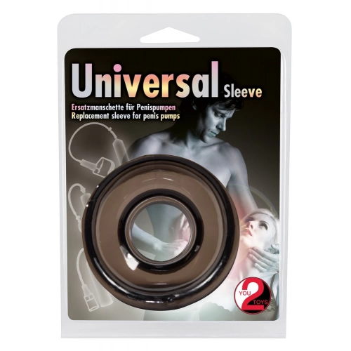 Накрайник за пенис помпа Universal Sleeve черен [2]