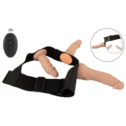 Вибриращ страп-он колан с 3 дилда Your Strap-On