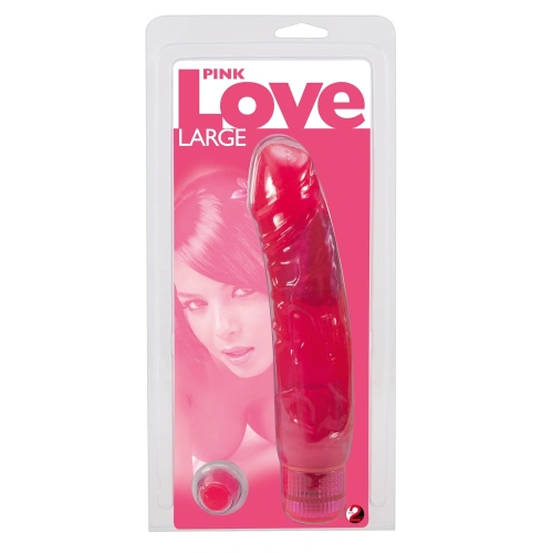 Реалистичен джели вибратор Pink Love [3]